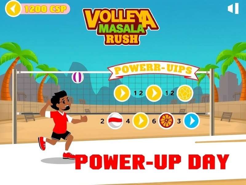 Volley Masala Rush Power-ups